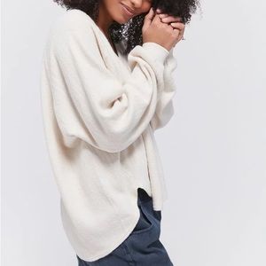 UO Lilith Teddy Longsleeve (Cream)